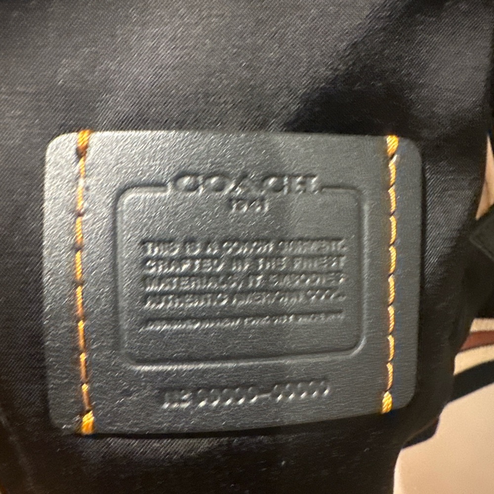 Coach Reversible Leather Souvenir Jacket Black Camel Size 50 L NWT - Picture 5 of 7